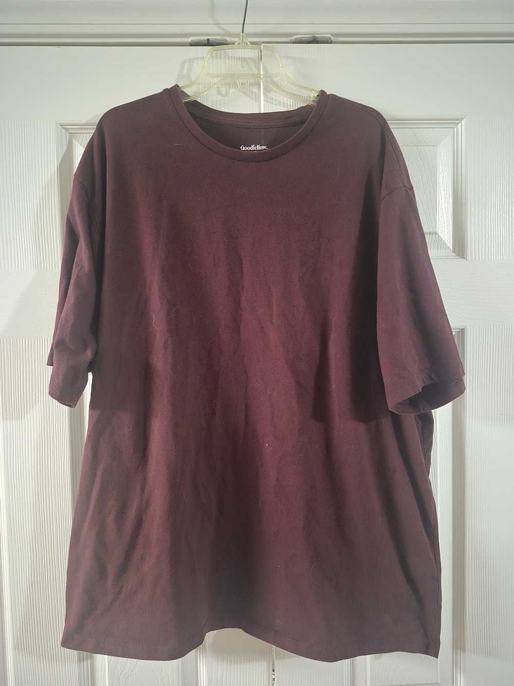 Goodfellow & Co Men's Burgundy Short Sleeve Crew Tee - Picture 1 of 3